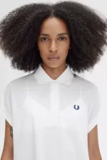 Fred Perry A-Line Piqué Women’s Polo Shirt Snow White JWBFG8506