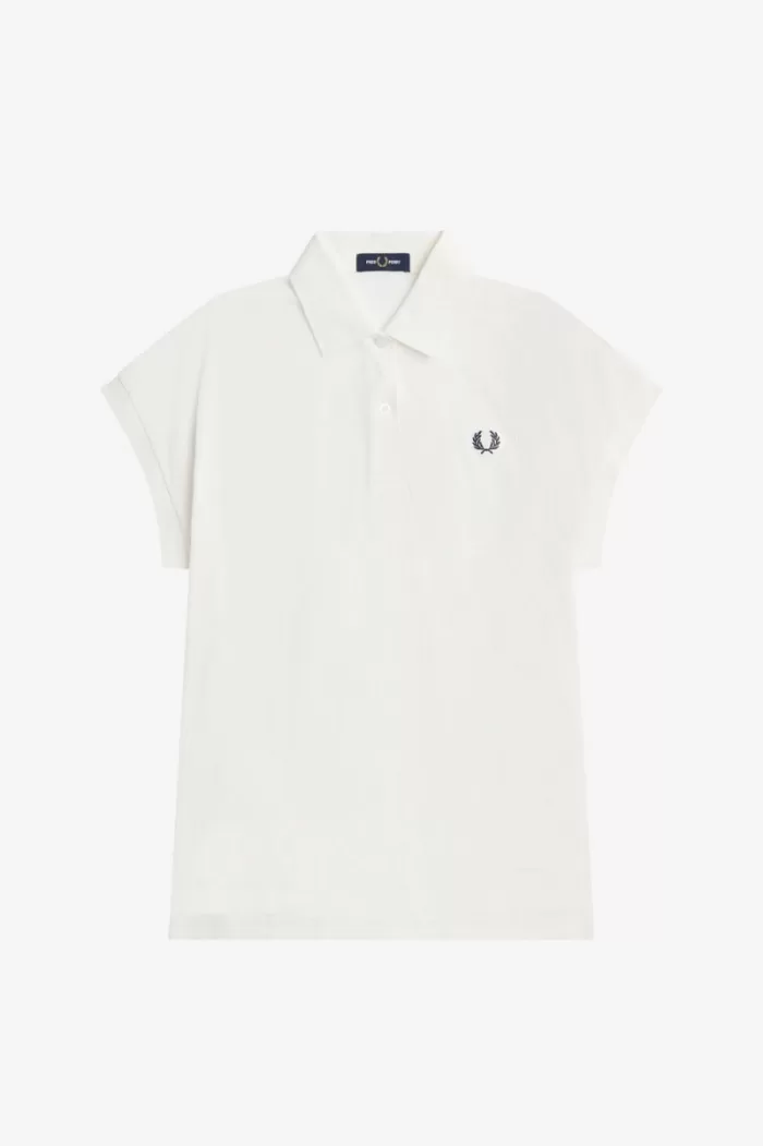 Fred Perry A-Line Piqué Women’s Polo Shirt Snow White JWBFG8506