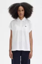 Fred Perry A-Line Piqué Women’s Polo Shirt Snow White JWBFG8506