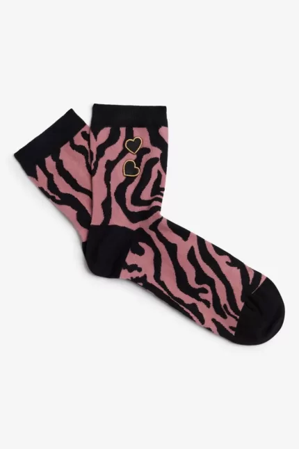 Fred Perry Amy Print Women’s Socks Dusty Rose Pink WDNGI9451