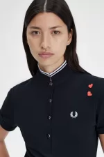 Fred Perry Amy Women’s Polo Shirt Black OABTZ6572