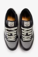 Fred Perry B300 Men’s Trainers Black Gunmetal ZWFSK8703