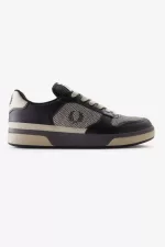 Fred Perry B300 Men’s Trainers Black Gunmetal ZWFSK8703