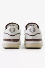 Fred Perry B300 Men’s Trainers Snow White Warm Grey ZJTIO7658