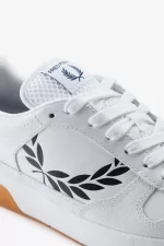 Fred Perry B300 Men’s Trainers White Navy RBOPX5387