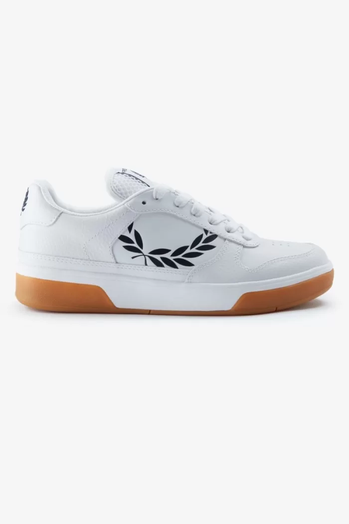 Fred Perry B300 Men’s Trainers White Navy RBOPX5387