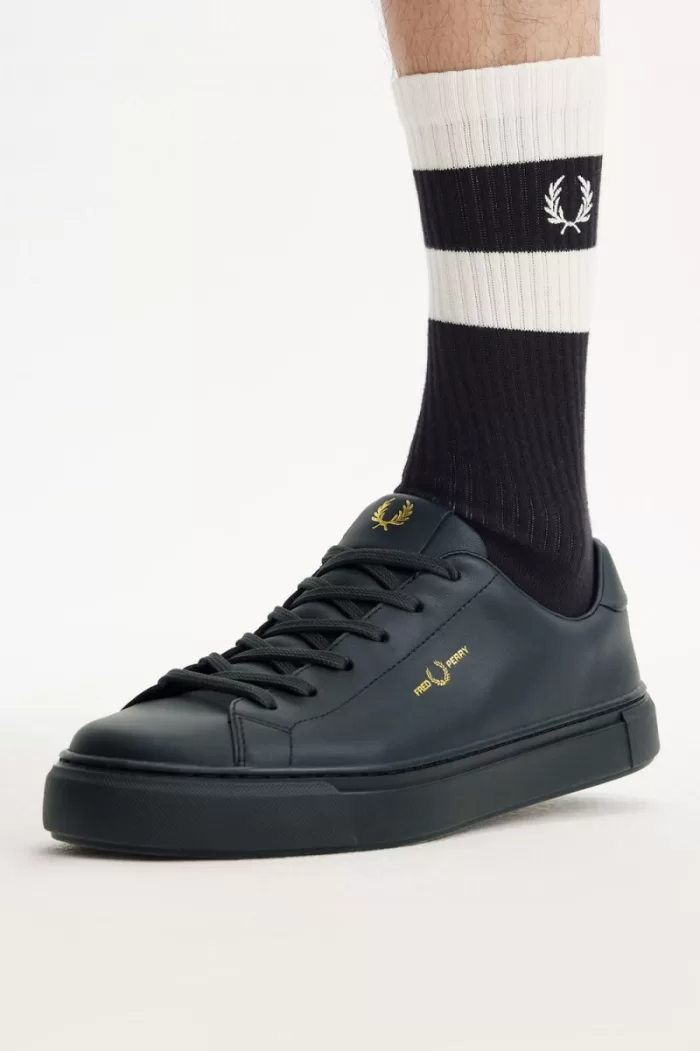 Fred Perry B71 Men’s Tennis Shoes Night Green Gold PQYGF7346