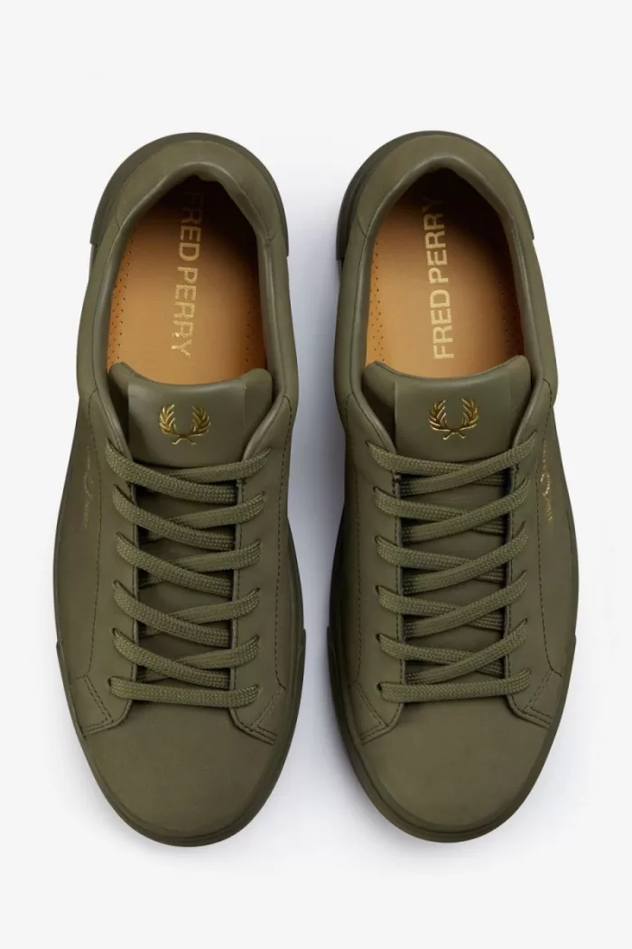 Fred Perry B71 Men’s Tennis Shoes Uniform Green Gold XLBGM7940