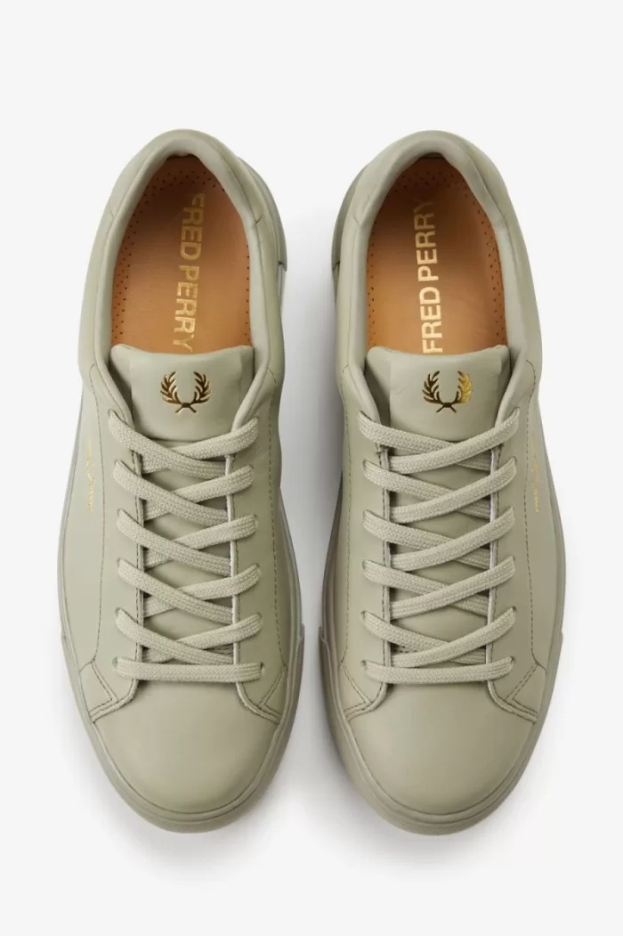 Fred Perry B71 Men’s Tennis Shoes Warm Grey Gold HRUEW2367