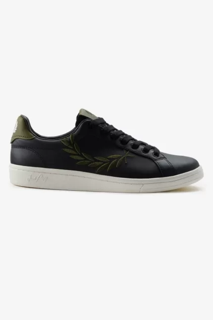 Fred Perry B721 Men’s Tennis Shoes Black XUSFP4836