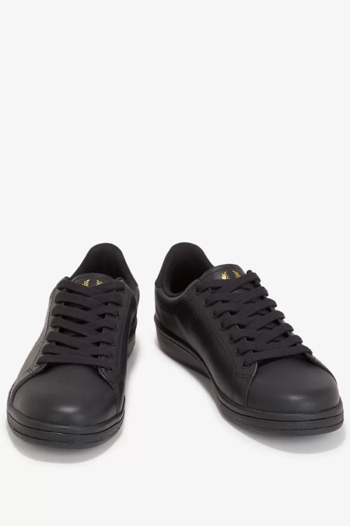 Fred Perry B721 Men’s Tennis Shoes Black Gunmetal SVYRE6915