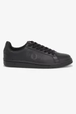 Fred Perry B721 Men’s Tennis Shoes Black Gunmetal SVYRE6915