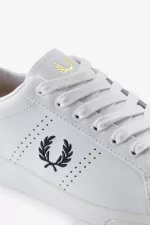 Fred Perry B721 Men’s Tennis Shoes White Navy UIGNA3165