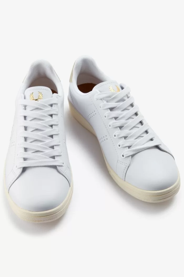 Fred Perry B721 Men’s Tennis Shoes White Light Mint FUDYA0459