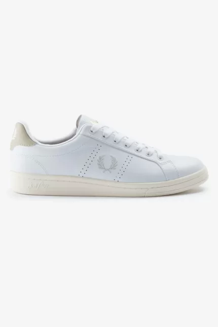 Fred Perry B721 Men’s Tennis Shoes White Light Mint FUDYA0459