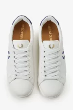 Fred Perry B722 Men’s Tennis Shoes Ivory Shaded Cobalt VUAEC6208