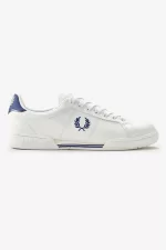 Fred Perry B722 Men’s Tennis Shoes Ivory Shaded Cobalt VUAEC6208