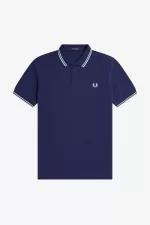 Fred Perry Back Graphic Men’s Polo Shirt French Navy DSALT5140