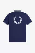 Fred Perry Back Graphic Men’s Polo Shirt French Navy DSALT5140