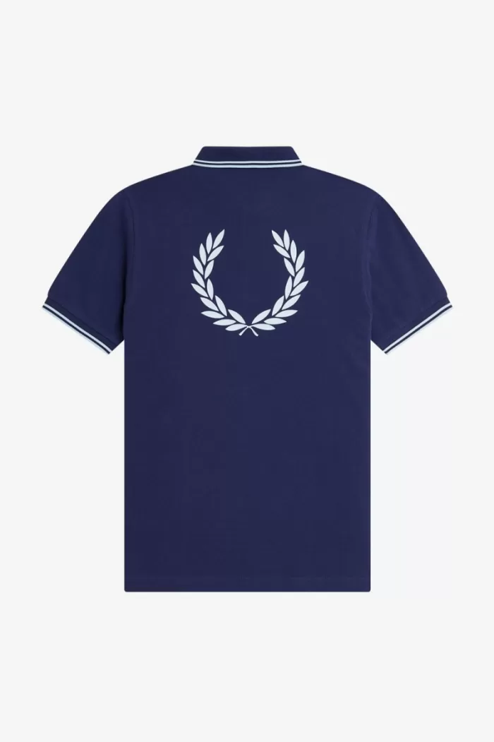 Fred Perry Back Graphic Men’s Polo Shirt French Navy DSALT5140