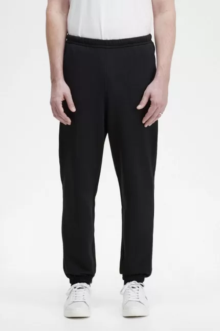 Fred Perry Badge Detail Track Men’s Pants Black XRLSE7652