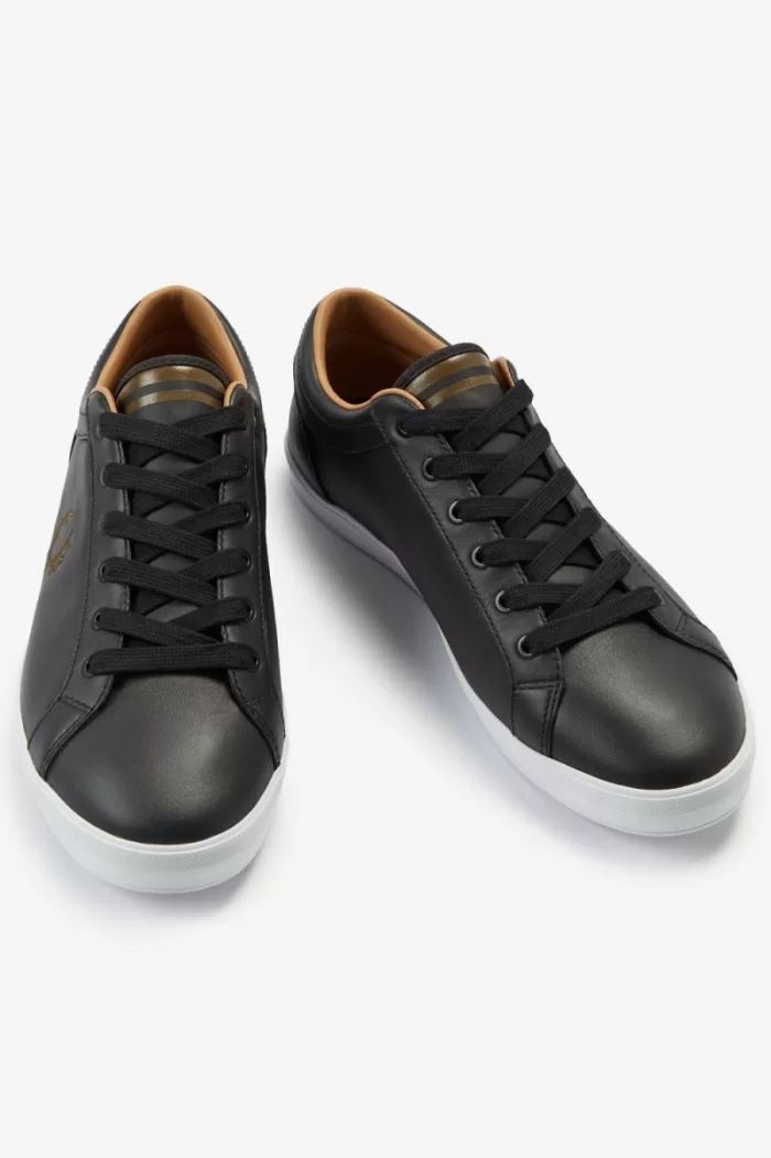 Fred Perry Baseline Men’s Tennis Shoes Black YRLSX3851