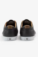 Fred Perry Baseline Men’s Tennis Shoes Black YRLSX3851