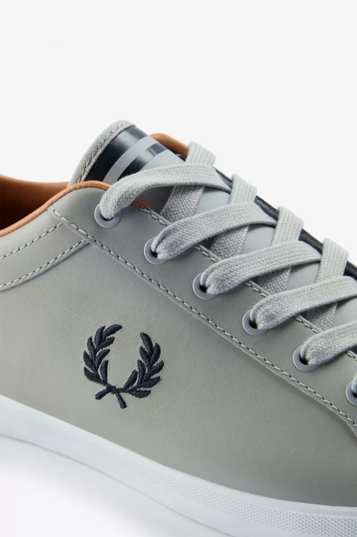 Fred Perry Baseline Men’s Tennis Shoes Grey Navy PYJGX8940