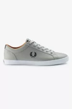 Fred Perry Baseline Men’s Tennis Shoes Grey Navy PYJGX8940