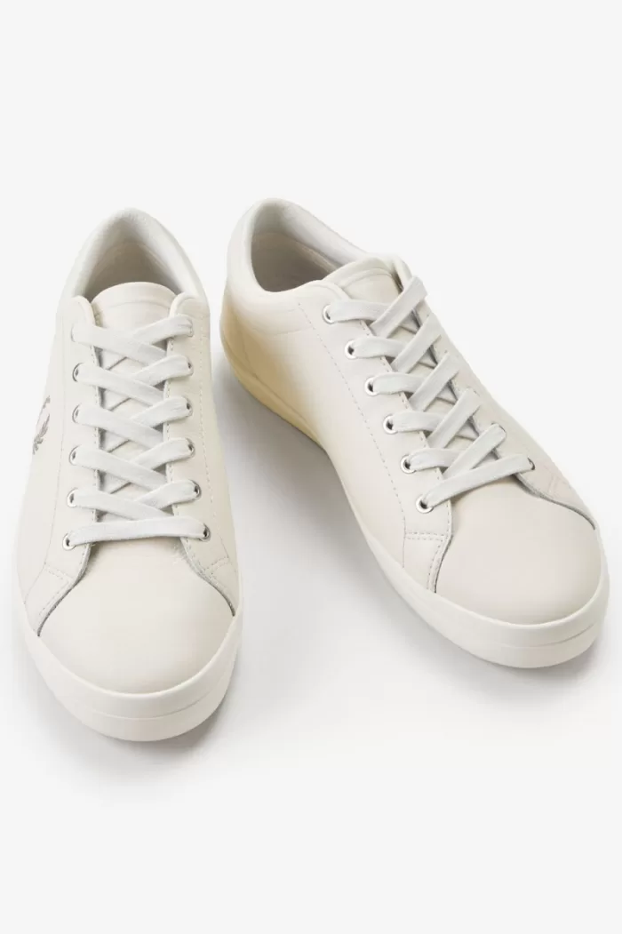 Fred Perry Baseline Men’s Tennis Shoes Ivory Warm Grey AQZTX3725