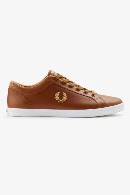 Fred Perry Baseline Men’s Tennis Shoes Tan ZFAET6351