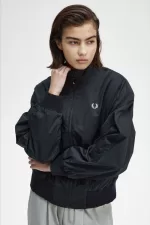 Fred Perry Batwing Zip-Through Women’s Jackets Navy NVRAD7041