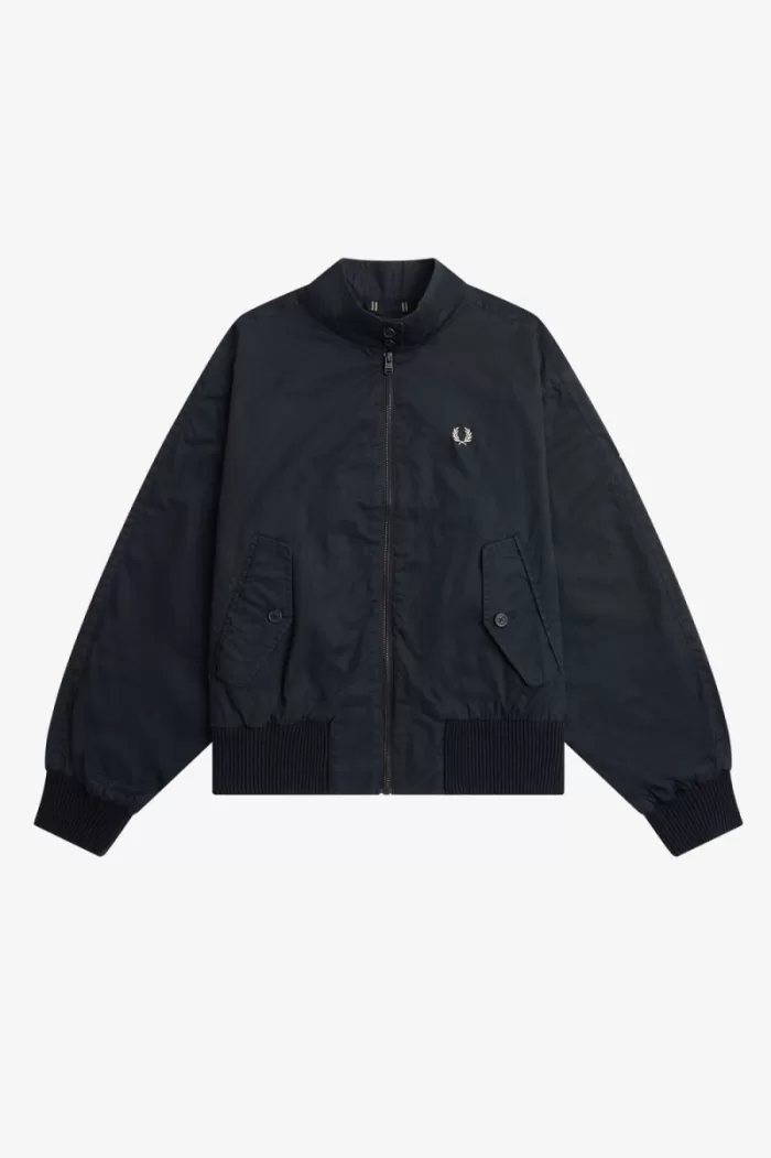 Fred Perry Batwing Zip-Through Women’s Jackets Navy NVRAD7041