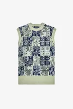 Fred Perry Block Graphic Men’s Tanks Mint DFIWG5967