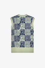 Fred Perry Block Graphic Men’s Tanks Mint DFIWG5967