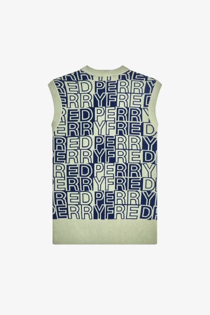 Fred Perry Block Graphic Men’s Tanks Mint DFIWG5967