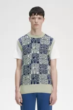 Fred Perry Block Graphic Men’s Tanks Mint DFIWG5967