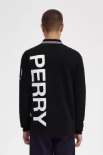 Fred Perry Bold Graphic Long Sleeve Men’s Shirt Black ESVDK8910