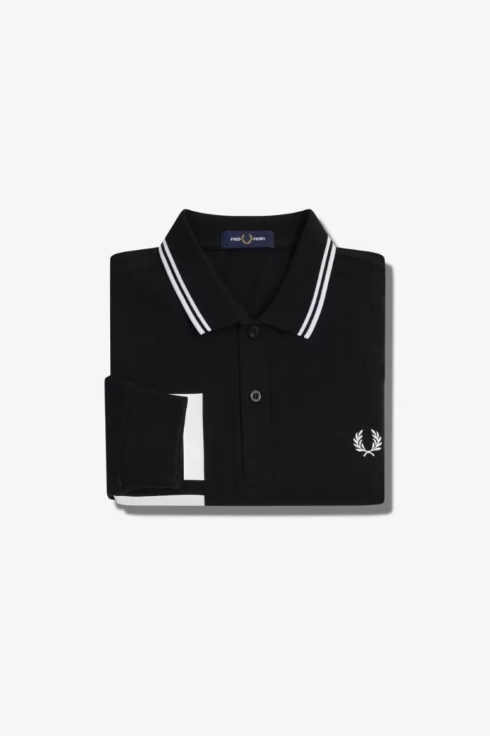 Fred Perry Bold Graphic Long Sleeve Men’s Shirt Black ESVDK8910