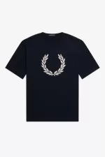 Fred Perry Bold Laurel Wreath Women’s T-Shirt Navy CARIF4321