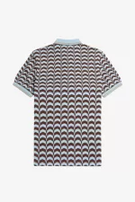 Fred Perry Bold Print Men’s Polo Shirt Turquoise QBSRZ2689