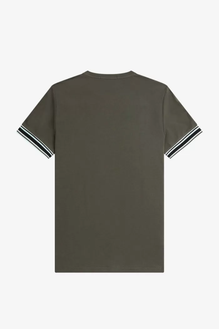 Fred Perry Bold Tipped Piqué Men’s T-Shirt Field Green XJECG7934