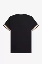 Fred Perry Bold Tipped Piqué Men’s T-Shirt Black UVYNL8512