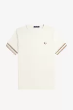 Fred Perry Bold Tipped Piqué Men’s T-Shirt Beige KUANL3801