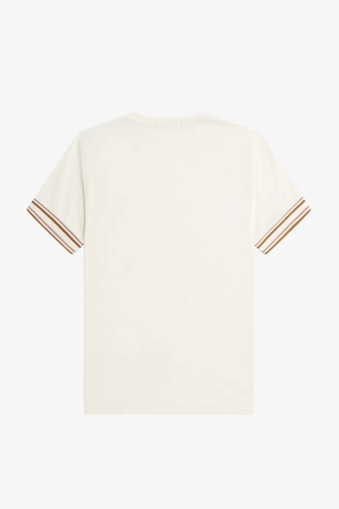 Fred Perry Bold Tipped Piqué Men’s T-Shirt Beige KUANL3801