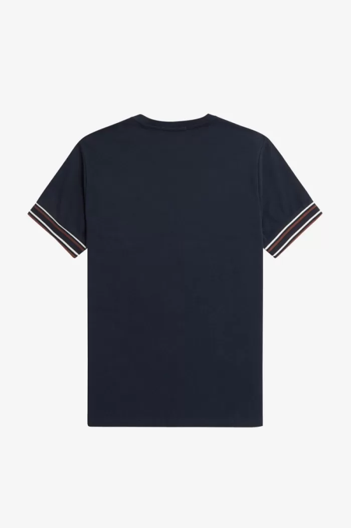 Fred Perry Bold Tipped Piqué Men’s T-Shirt Navy MSXPC6281