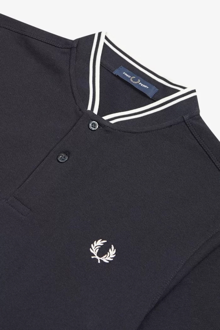 Fred Perry Bomber Collar Men’s Polo Shirt Navy NFCXL3701