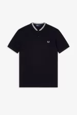 Fred Perry Bomber Collar Men’s Polo Shirt Black CZBNH7801