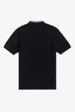 Fred Perry Bomber Collar Men’s Polo Shirt Black CZBNH7801