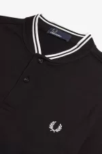 Fred Perry Bomber Collar Men’s Polo Shirt Black CZBNH7801